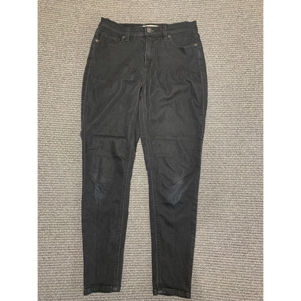Free People Jasper Blackbird Straight Leg Black Crop Jeans Size 26 OB1051512